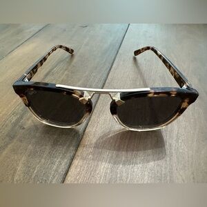 Tortoise Shell Sunglasses with gold Bridge